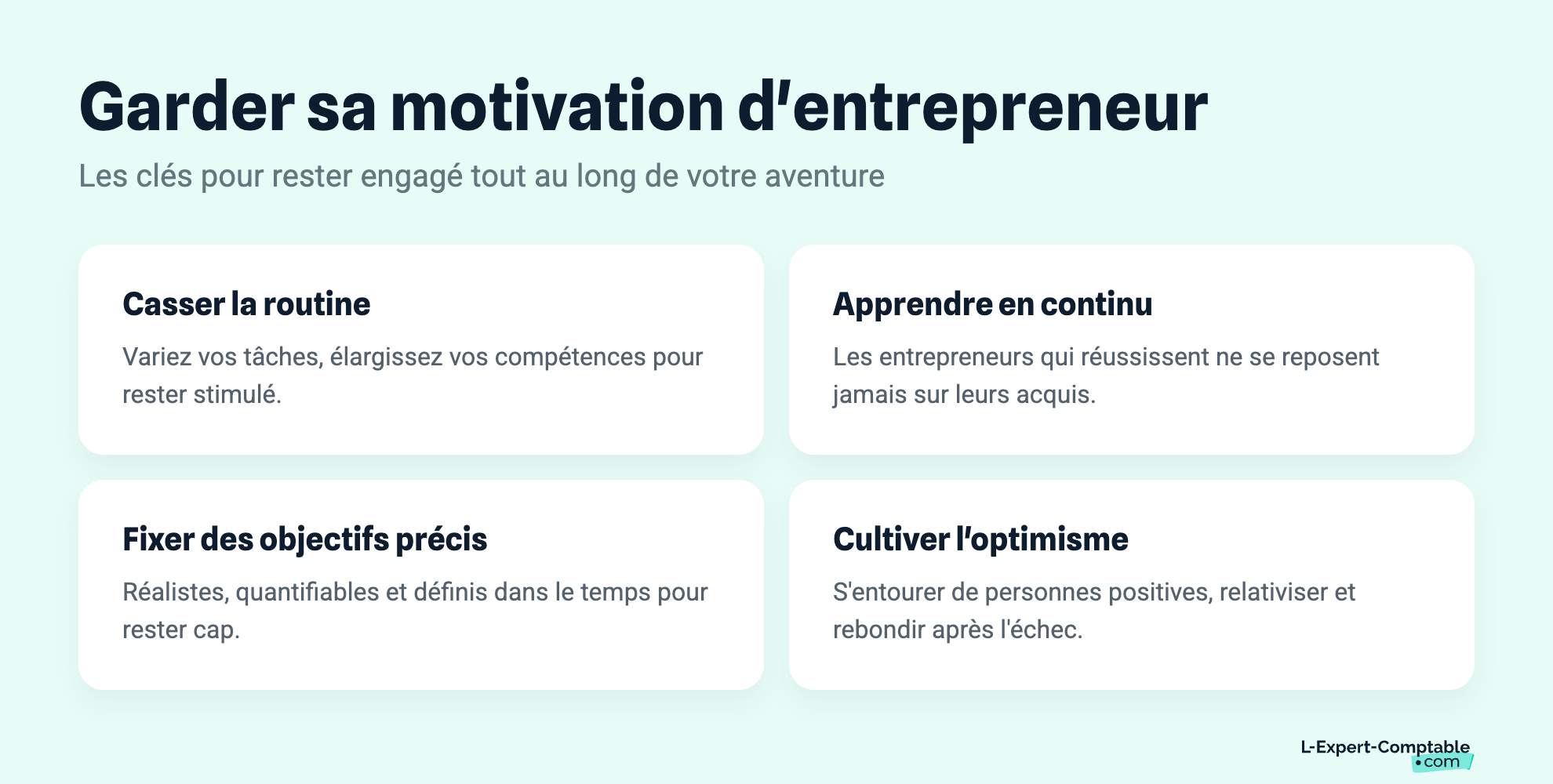 Garder sa motivation d'entrepreneur
